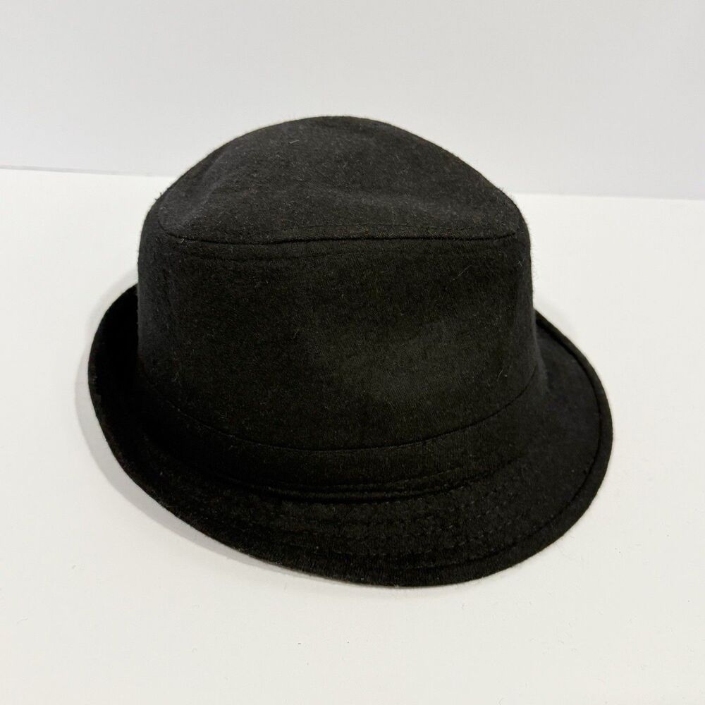 Milani Men Hat S/M Black 5% Wool 95 Polyester Designed in Italy - Picture 5 of 16